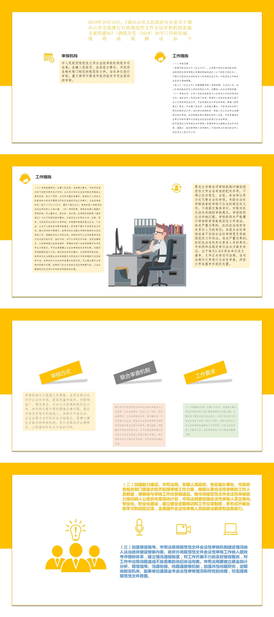 2019年10月10日,《调兵山市人民政府办公室关于调兵山市全面推行行政规范性文件合法审核机制实施方案的通知》(调政办发〔2019〕28号))印制实施，现将政策解读如下