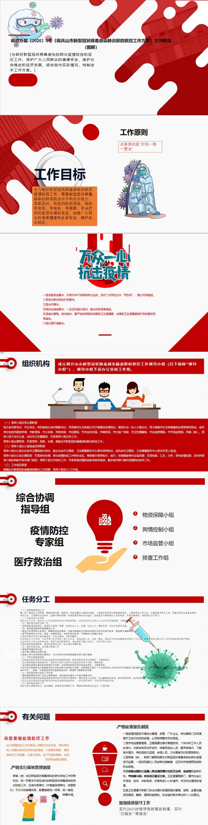 调政办发〔2020〕3号《调兵山市新型冠状病毒感染肺炎联防联控工作方案》文件解
